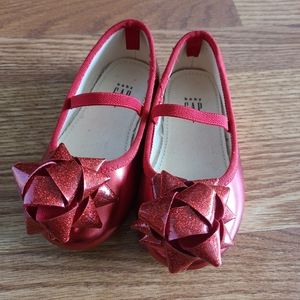 🙂 SOLD@MERCARI 🙂  🌿 Gap Baby Girl Toddler Bow Ballet Flats Sz 7